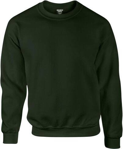 Gildan Men's Heavy Blend 8 Oz. 50/50 Fleece Crew, Forest Green, L in Saudi Arabia
