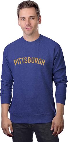 Daxton Pittsburgh Sweatshirt Athletic Fit Pullover Crewneck French Terry Fabric in Saudi Arabia