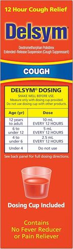 Delsym Adult 12 Hr Cough Relief Liquid, Orange, 5 Ounce in Kuwait
