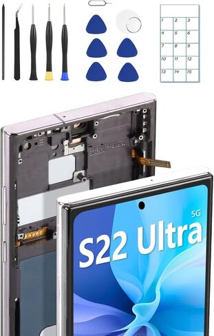 شريط بديل لشاشة LCD للهاتف المحمول، لاصق مزدوج الجوانب سهل السحب، لشاشة Samsung Galaxy S21 S22 S23 S24 Ultra OLED، 171 * 8 * 0.3 مم 10 قطع in Kuwait