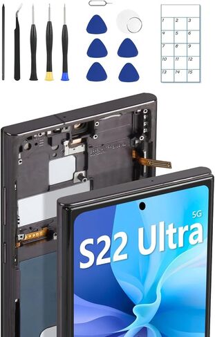 Mobile Phone LCD Screen Replacement Tape, Easy Pull Tab Stretch Double Sided Adhesive, for Samsung Galaxy S21 S22 S23 S24 Ultra OLED Display, 171 * 8 * 0.3mm 10pcs in Kuwait