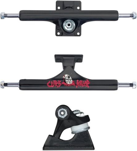 Slappy Skateboard Trucks Curb Killer II مجوف مقلوب أسود مطفي 9.0 بوصة in Kuwait