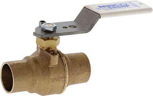 NIBCO S-585HP-66-LF-SS 3/4" Solder Ball Valve Stainless Steel Trim & Handle and Nut in Saudi Arabia