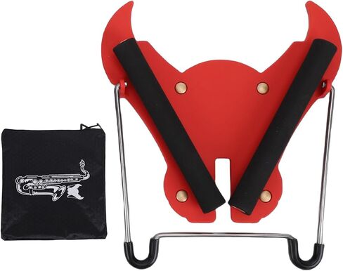 حامل ترومبون من RiToEasysports، حامل ساكسفون ألتو قابل للطي، هيكل قوي من الفولاذ المقاوم للصدأ ABS للاستخدام في الاستوديو in Kuwait