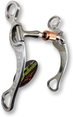 Southwestern Equine Featherlite Long Shank Engraved Bits (5" Mouth - 8-1/2" Cheeks) in Saudi Arabia
