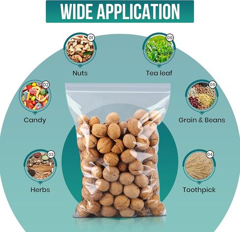 Levex - 4" x 6" (100 Count) 2 Mil Clear Reclosable Zip Plastic Poly Bags with Resealable Lock Seal Zipper for Travel, Storage, Packaging & Shipping in Kuwait