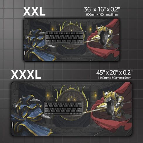 Terraria Extended Gaming Mouse Pad | XXL 36" x 16" | 5mm Thick, Waterproof Surface, Smooth Polyester Fabric, and Natural Rubber Base (Lunatic Cultist) in Saudi Arabia
