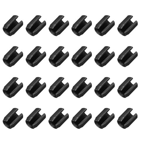 MECCANIXITY 25Pcs Slotted Split Roll Pins 3/10 Inch(8mm) Dia. 2 Inch(50mm) Length 65Mn Steel Spring Tension Expansion Dowels for Secure Fastening, Black in Kuwait