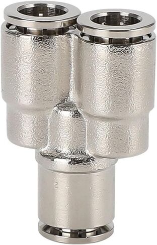 Air Pipe Connector PE-8 Three-Way Pyw8-6 Variable Diameter PU Straight-Through PM Partition PV Elbow All-Copper Quick-Plugs 1Pcs(T-shapedteepe-14) in Kuwait