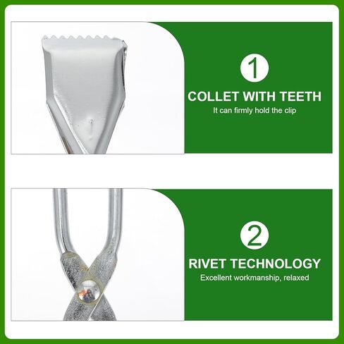 Holibanna 2 قطعة 60 سم أداة التقاط القمامة من الفولاذ المقاوم للصدأ مع قبضة مضادة للانزلاق، مشابك قمامة طويلة لجمع القمامة في الهواء الطلق وفرز النفايات in Kuwait