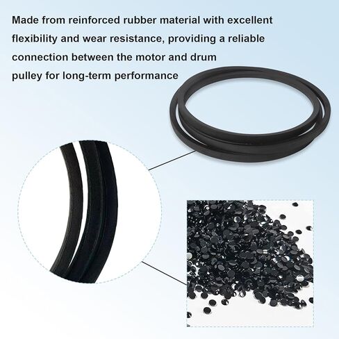 Dryer Belt V-Belt Compatible with Alliance, Speed Queen, Huebsch Dryers Replace M412981, TU20069, 4L810 – Durable Replacement Drive Belt for Commercial & Residential Dryer Units in Kuwait