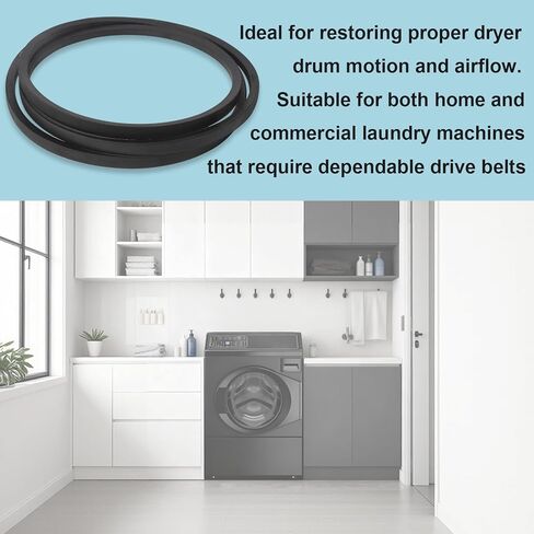 Dryer Belt V-Belt Compatible with Alliance, Speed Queen, Huebsch Dryers Replace M412981, TU20069, 4L810 – Durable Replacement Drive Belt for Commercial & Residential Dryer Units in Kuwait