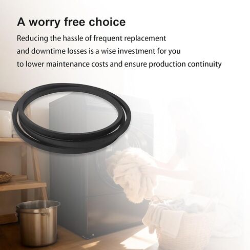 Dryer Belt V-Belt Compatible with Alliance, Speed Queen, Huebsch Dryers Replace M412981, TU20069, 4L810 – Durable Replacement Drive Belt for Commercial & Residential Dryer Units in Kuwait