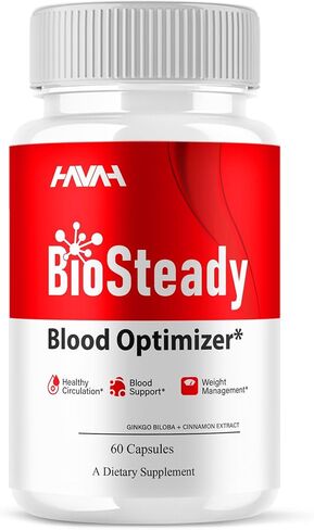 Havah BioSteady Blood Optimizer Advanced Daily Multivitamin Health Support and Natural Wellness Supplement Formula, Bio Steady Premium Health and Wellness Support Formula (1 Pack - 60 Capsules) in Kuwait
