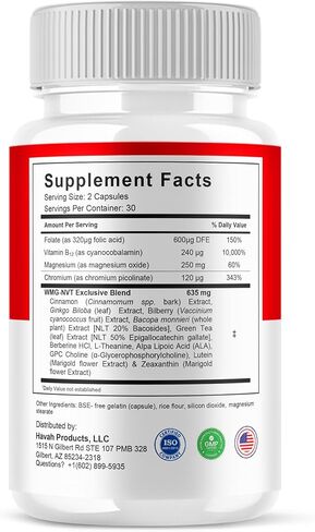 Havah BioSteady Blood Optimizer Advanced Daily Multivitamin Health Support and Natural Wellness Supplement Formula, Bio Steady Premium Health and Wellness Support Formula (1 Pack - 60 Capsules) in Kuwait