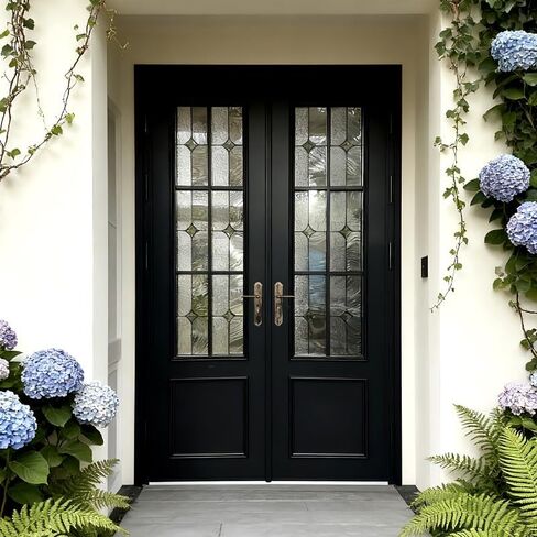 Aluminum Entrance Door, Anti-Theft Security Entry, Residential and Commercial Use Price per Square in Saudi Arabia