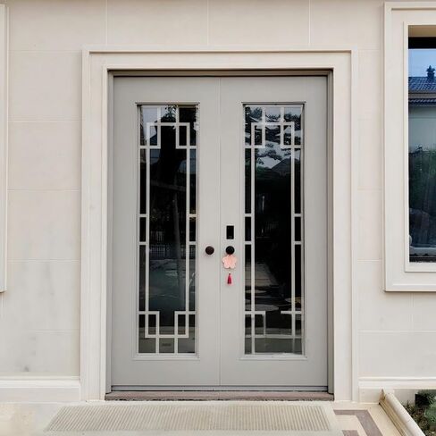 Aluminum Entrance Door, Anti-Theft Security Entry, Residential and Commercial Use Price per Square in Saudi Arabia