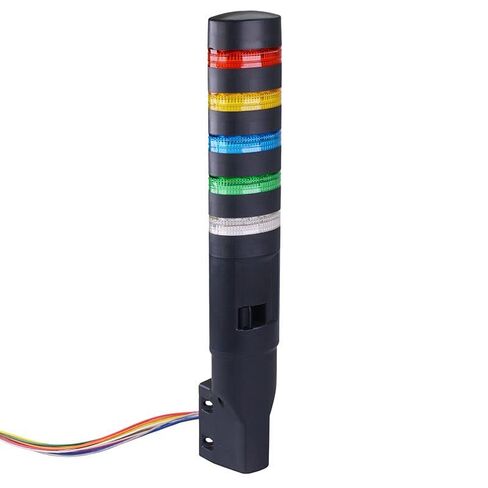 IDEC LD6A-5WZQB-RYSGW Red/Yellow/Blue/Green/White Stack Light LED Tower with Sounder & Flasher Wall Mount 24VAC/DC in Saudi Arabia