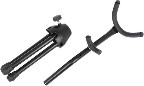 حامل ساكسفون ألتو محمول قابل للطي من Veemoon باللون الأسود - حامل حامل ساكسفون ثلاثي القوائم خفيف الوزن لأداء الموسيقى وممارسة الموسيقى in Kuwait