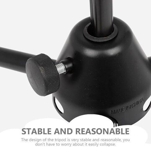 حامل ساكسفون ألتو محمول قابل للطي من Veemoon باللون الأسود - حامل حامل ساكسفون ثلاثي القوائم خفيف الوزن لأداء الموسيقى وممارسة الموسيقى in Kuwait