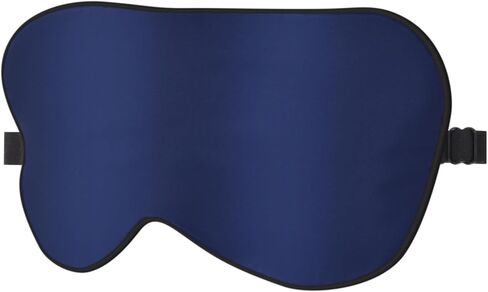 قناع العين من حرير التوت 100% من تي فن للنوم، قناع نوم معتم للرجال والنساء، قناع عين ناعم للنوم مع حزام قابل للتعديل، غطاء عين معصوب العينين للسفر/النوم الليلي، أزرق داكن in Kuwait