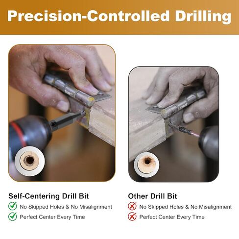 مجموعة رؤوس مثقاب مركزية ذاتية من FIVEPEARS، 3 قطع VIX مع ساق سداسية 1/4 بوصة، 3/32 بوصة، 7/64 بوصة، 1/8 بوصة مجموعة رؤوس مثقاب مركزية للخزانة والباب والمفصلات الدقيقة in Kuwait