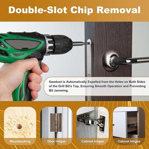 مجموعة رؤوس مثقاب مركزية ذاتية من FIVEPEARS، 3 قطع VIX مع ساق سداسية 1/4 بوصة، 3/32 بوصة، 7/64 بوصة، 1/8 بوصة مجموعة رؤوس مثقاب مركزية للخزانة والباب والمفصلات الدقيقة in Kuwait