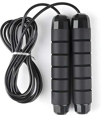 Jump Rope - Tangle-Free Rapid Speed with Ball Bearings -jump Rope for Men, Women, Kids and Adults – Home Exercise and Slim Body Adjustable Speed Jump Ropes for Fitness at Home Gym Workout in Saudi Arabia