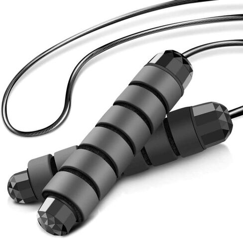 Jump Rope - Tangle-Free Rapid Speed with Ball Bearings -jump Rope for Men, Women, Kids and Adults – Home Exercise and Slim Body Adjustable Speed Jump Ropes for Fitness at Home Gym Workout in Saudi Arabia