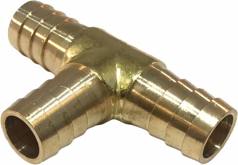5/8 HOSE BARB TEE أنابيب نحاسية 3 WAY T Fitting Thread - لهواء الغاز والوقود المائي - الحد الأقصى للضغط 150 PSI - تقييمات درجة الحرارة من -40f إلى 160f - استبدال تركيب خرطوم BARB TEE المناسب in Saudi Arabia