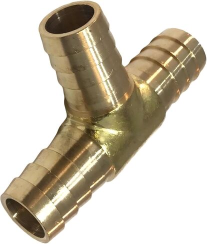 5/8 HOSE BARB TEE أنابيب نحاسية 3 WAY T Fitting Thread - لهواء الغاز والوقود المائي - الحد الأقصى للضغط 150 PSI - تقييمات درجة الحرارة من -40f إلى 160f - استبدال تركيب خرطوم BARB TEE المناسب in Saudi Arabia