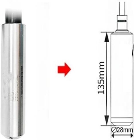 HDL300 20m جهاز إرسال مستشعر المستوى الغاطس 4-20ma RS485 0.5-4.5v الإخراج (20M 0.5-4.5V) in Kuwait
