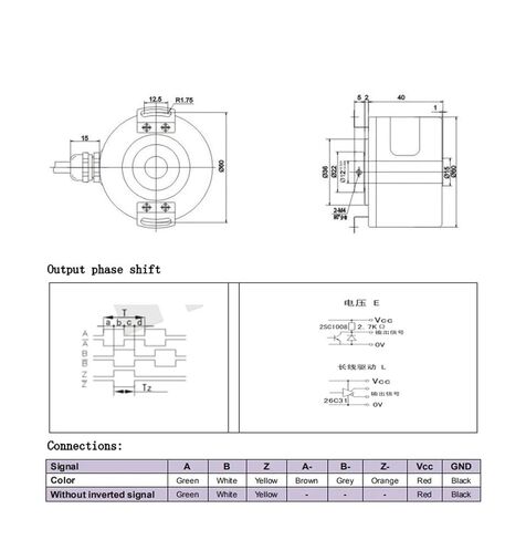 Hall Effect Sensor GHH60-15G1024BMC526 Hollow Shaft Encoder 15mm Aperture 1024ppr NPN Output 5-26Vdc(1500ppr) in Saudi Arabia