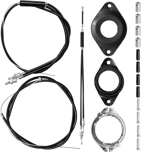 SYOWADA BMX Bike Gyro Front and Rear (Upper + Lower) Brake Cables with Spinner Rotor Full Kit, Includes Brake Wire Line and Housing, for Gyro Systems or 20" Bikes in Saudi Arabia