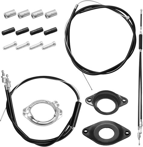SYOWADA BMX Bike Gyro Front and Rear (Upper + Lower) Brake Cables with Spinner Rotor Full Kit, Includes Brake Wire Line and Housing, for Gyro Systems or 20" Bikes in Saudi Arabia