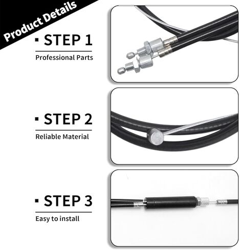 SYOWADA BMX Bike Gyro Front and Rear (Upper + Lower) Brake Cables with Spinner Rotor Full Kit, Includes Brake Wire Line and Housing, for Gyro Systems or 20" Bikes in Saudi Arabia