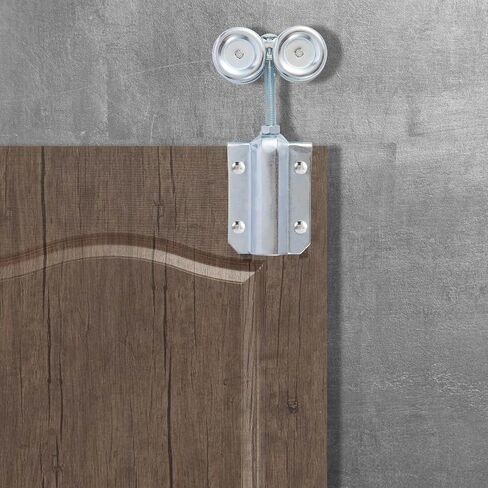 عجلات باب منزلق المسار بعرض 1-3/4 بوصة و2-1/4 بوصة، بكرة باب الحظيرة المنزلقة الخارجية شديدة التحمل أو مجموعة بكرات للأبواب المنزلقة، عبوتان in Kuwait