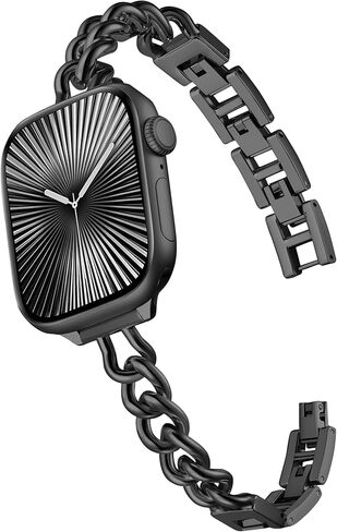 Witzon أساور ساعة ذهبية رفيعة للنساء متوافقة مع سوار ساعة Apple 41 مم 40 مم 38 مم 42 مم 44 مم 45 مم 46 مم، حزام سوار معدني أنيق لسلسلة iWatch 11 10 Se Ultra 9 8 7 6 5 4 3 2 1 in Kuwait