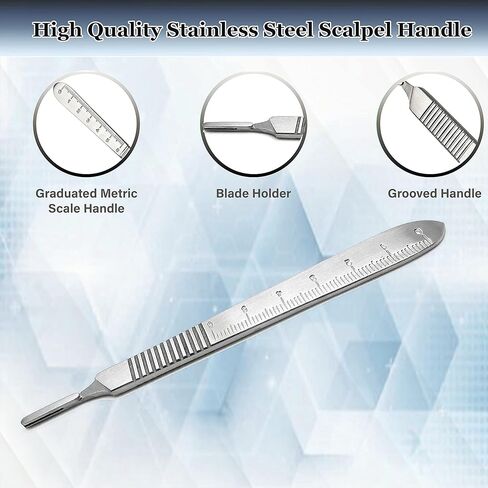 A2ZScilab Plant Study & Plant Research Kit, 17 PC - Botany Dissection kit for Lab and Field Study - Stainless Steel Scissors Forceps Scalpel Handle Glass Dropper + FREE Sharp Blades & Ruler in a Case in Saudi Arabia