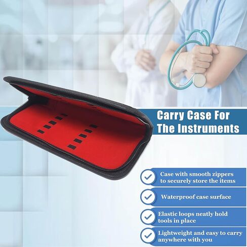A2ZScilab Plant Study & Plant Research Kit, 17 PC - Botany Dissection kit for Lab and Field Study - Stainless Steel Scissors Forceps Scalpel Handle Glass Dropper + FREE Sharp Blades & Ruler in a Case in Saudi Arabia