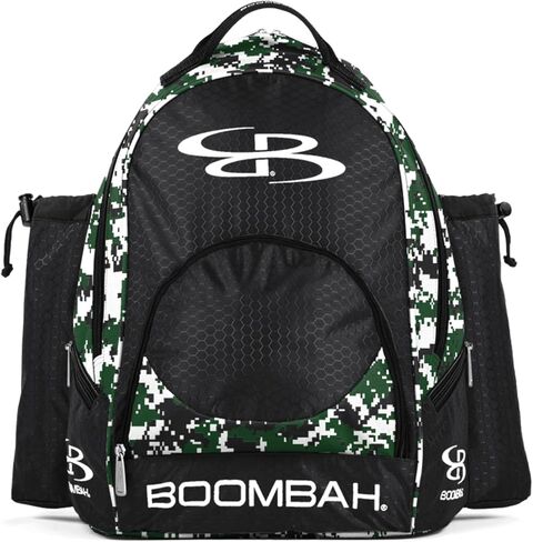 حقيبة ظهر Boombah Tyro Baseball/Softball Bat - 20 بوصة × 15 بوصة × 10 بوصة - سلسلة مموهة - خيارات ألوان متعددة - تحمل مضربين يصل حجمهما إلى 2-5/8 بوصة in Kuwait