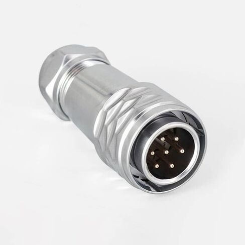 SF20-7 Pin Plug+Socket Waterproof 4-Hole Flange Quick Push-Pull Metal Aviation Circular Industrial in Saudi Arabia