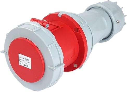 IP67 Industrial Plug and Socket Connector Three-Phase 3-core 4P5 Hole 63A/125A Waterproof Non-Explosion-Proof(5p125a Ip67 Dark Straight Seat Gp) in Saudi Arabia