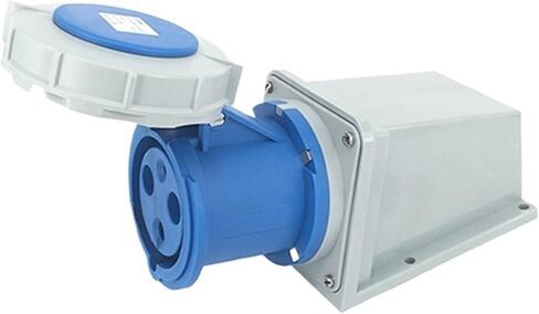 IP67 Industrial Plug and Socket Connector Three-Phase 3-core 4P5 Hole 63A/125A Waterproof Non-Explosion-Proof(5p125a Ip67 Dark Straight Seat Gp) in Saudi Arabia