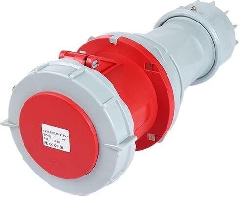 IP67 Industrial Plug and Socket Connector Three-Phase 3-core 4P5 Hole 63A/125A Waterproof Non-Explosion-Proof(5p125a Ip67 Dark Straight Seat Gp) in Saudi Arabia
