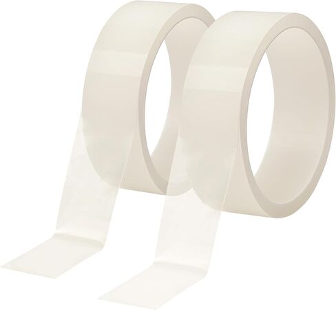 Transparent Window Weather Sealing Tape, 2 Rolls of 1.18-Inch x 33 Feet, Clear Window Draft Isolation Sealing Film Tape, Window Draft Stopper for Drafty Windows, No Residue in Saudi Arabia