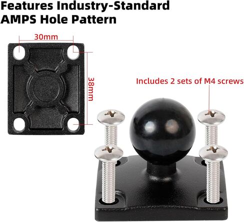 Adjustable Boat Cup Holder for Large Water Bottles (2.36" to 3.54" Diameter), with AMPS Square Plate & T-Bolt Track Base for Kayaks and Boats in Saudi Arabia