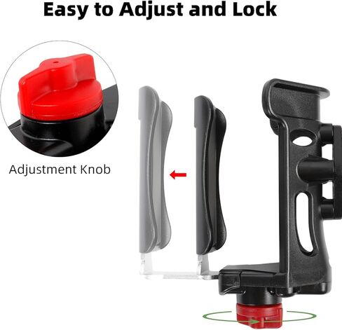 Adjustable Boat Cup Holder for Large Water Bottles (2.36" to 3.54" Diameter), with AMPS Square Plate & T-Bolt Track Base for Kayaks and Boats in Saudi Arabia