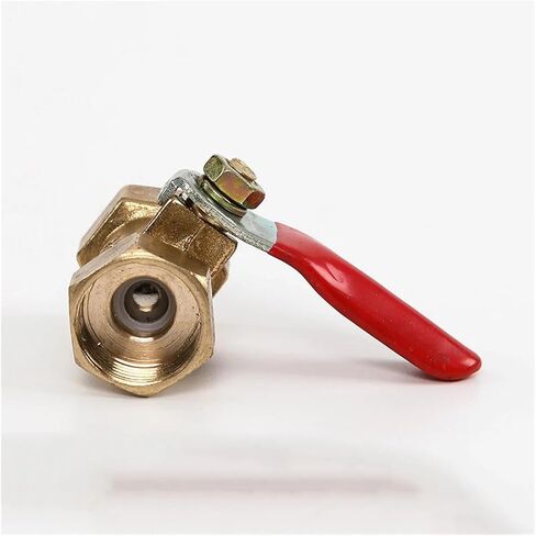 1PCS 1/8'' 1/4" 3/8'' 1/2'' Female Threaded Ball Valve Brass Connector Copper Fitting Coupler Adapter Brass Ball Valve(1/2") in Kuwait