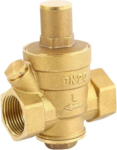 1PCS G 1/2" 3/4" 1" 2" Brass Pressure reducing Maintenance Valve DN15/DN20/DN25/DN32 Regulator Adjustable Safety Valve Pressure Gauge(2′,Without Gauge) in Kuwait